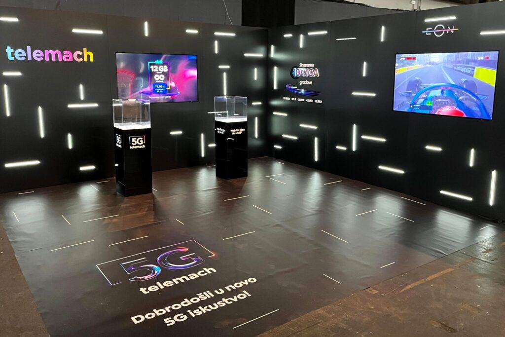 reklamni - izložbeni prostor telekomunikacijske tvrtke